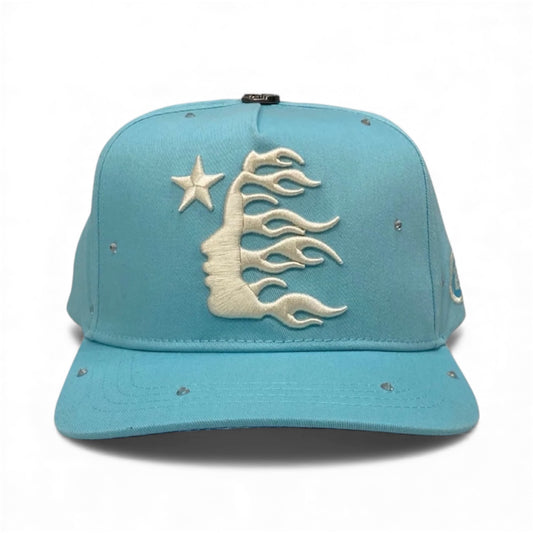 Próximamente - Hellstar OG Logo Snapback + Rhinestones Baby Blue