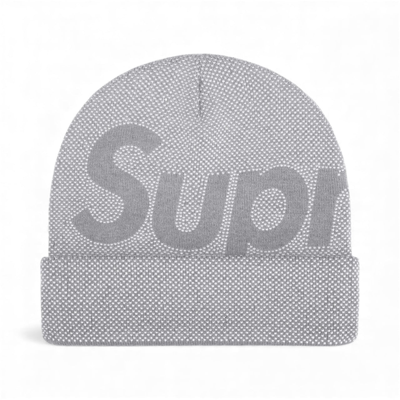 Próximamente - Supreme Studded Knockout Big Logo Beanie Heather Grey