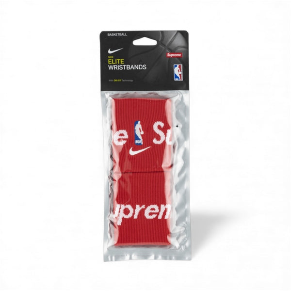 Supreme Nike Elite NBA Basketball Wristbands Red