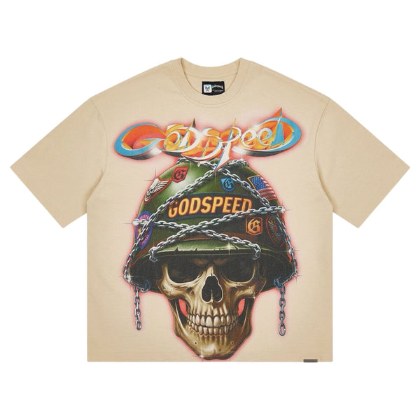T-Shirt Godspeed Badges Of The Honor Beige