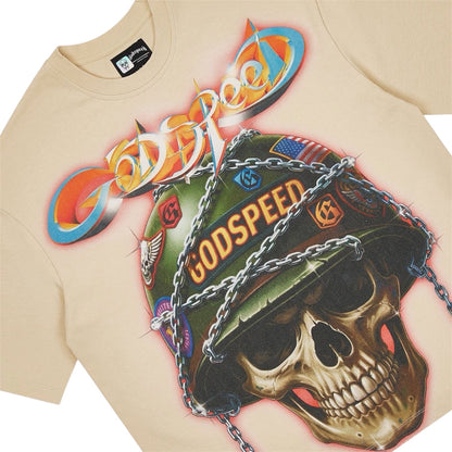 T-Shirt Godspeed Badges Of The Honor Beige