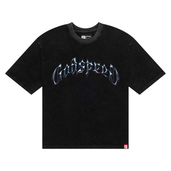 T-Shirt Godspeed Symmetrical Logo Black Wash Boom326
