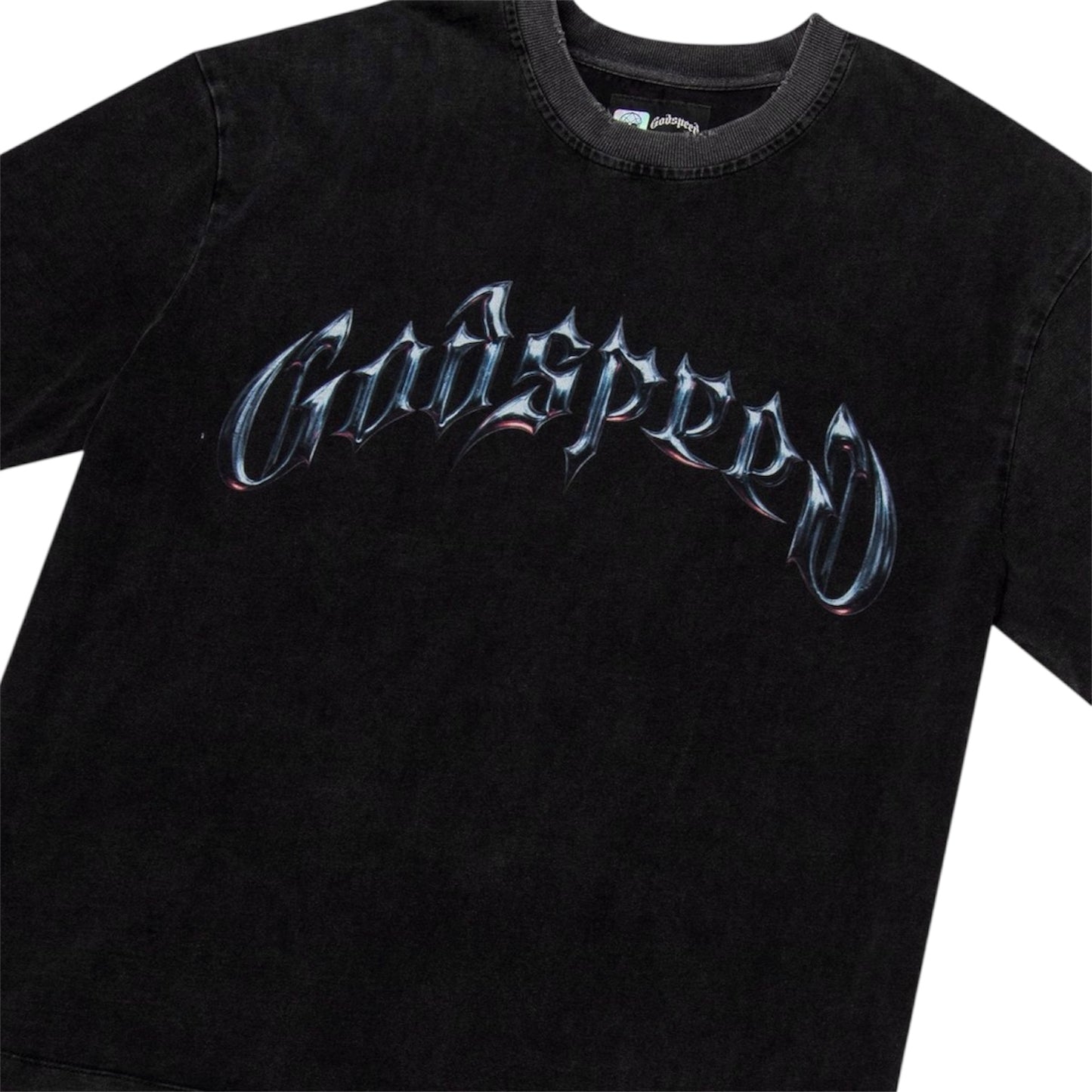T-Shirt Godspeed Symmetrical Logo Black Wash Boom326