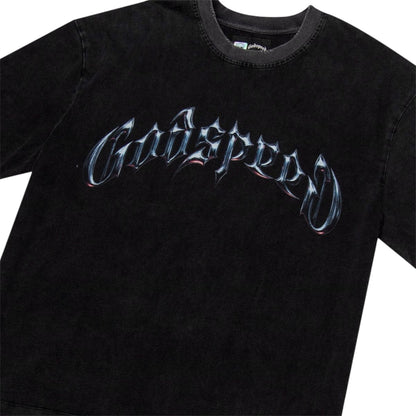 T-Shirt Godspeed Symmetrical Logo Black Wash Boom326
