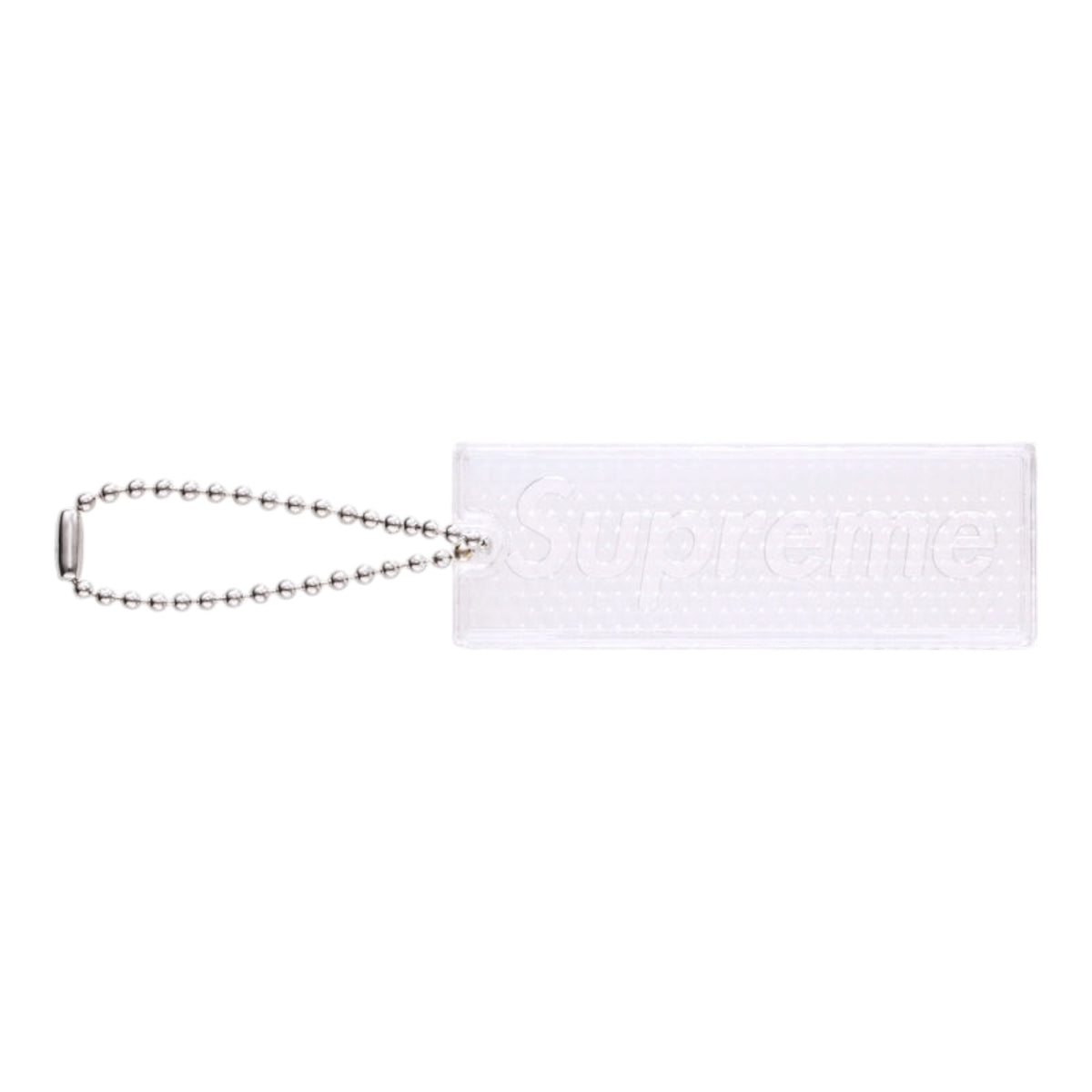 Supreme Reflective Keychain White