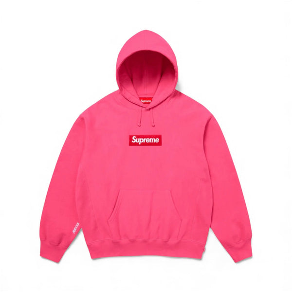 Supreme Box Logo Hooded Sweatshirt Magenta