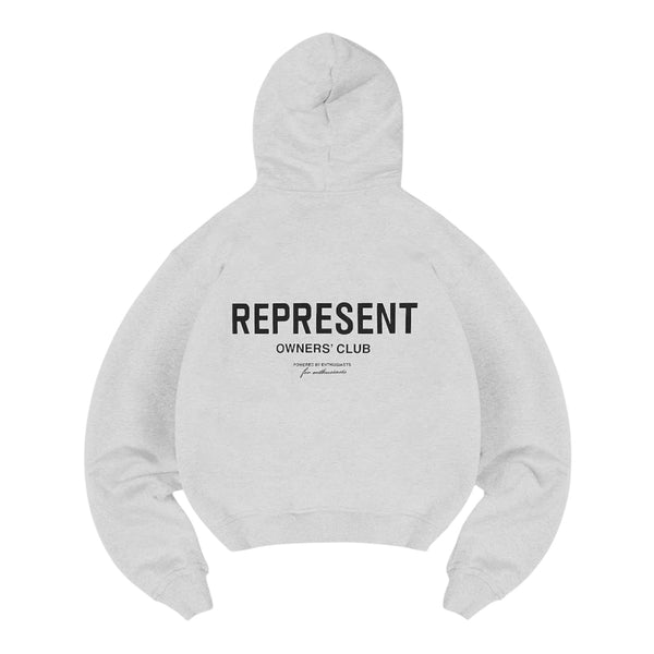 Represent Owners Club Zip Hoodie - Ash Grey