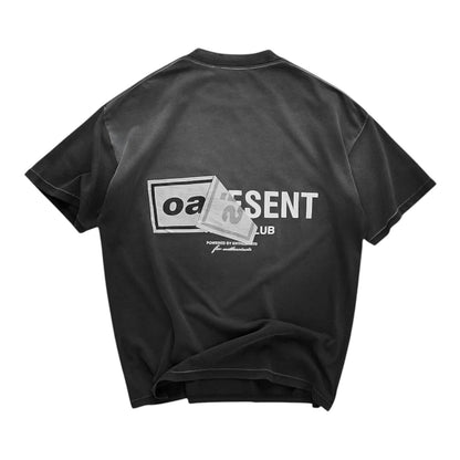 Represent X Oasis Owners Club T-Shirt - Stained Black
