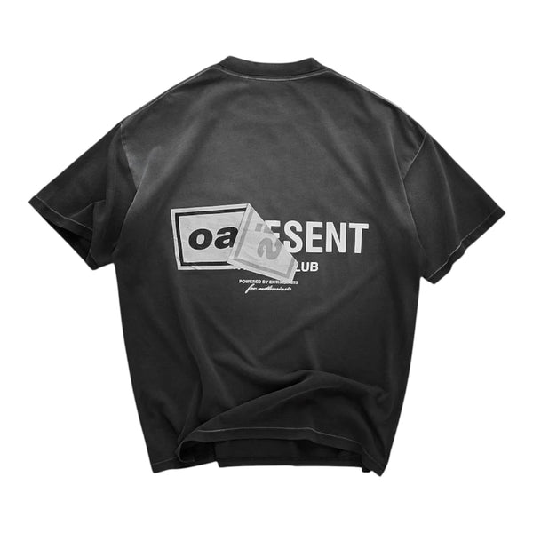 Represent X Oasis Owners Club T-Shirt - Stained Black