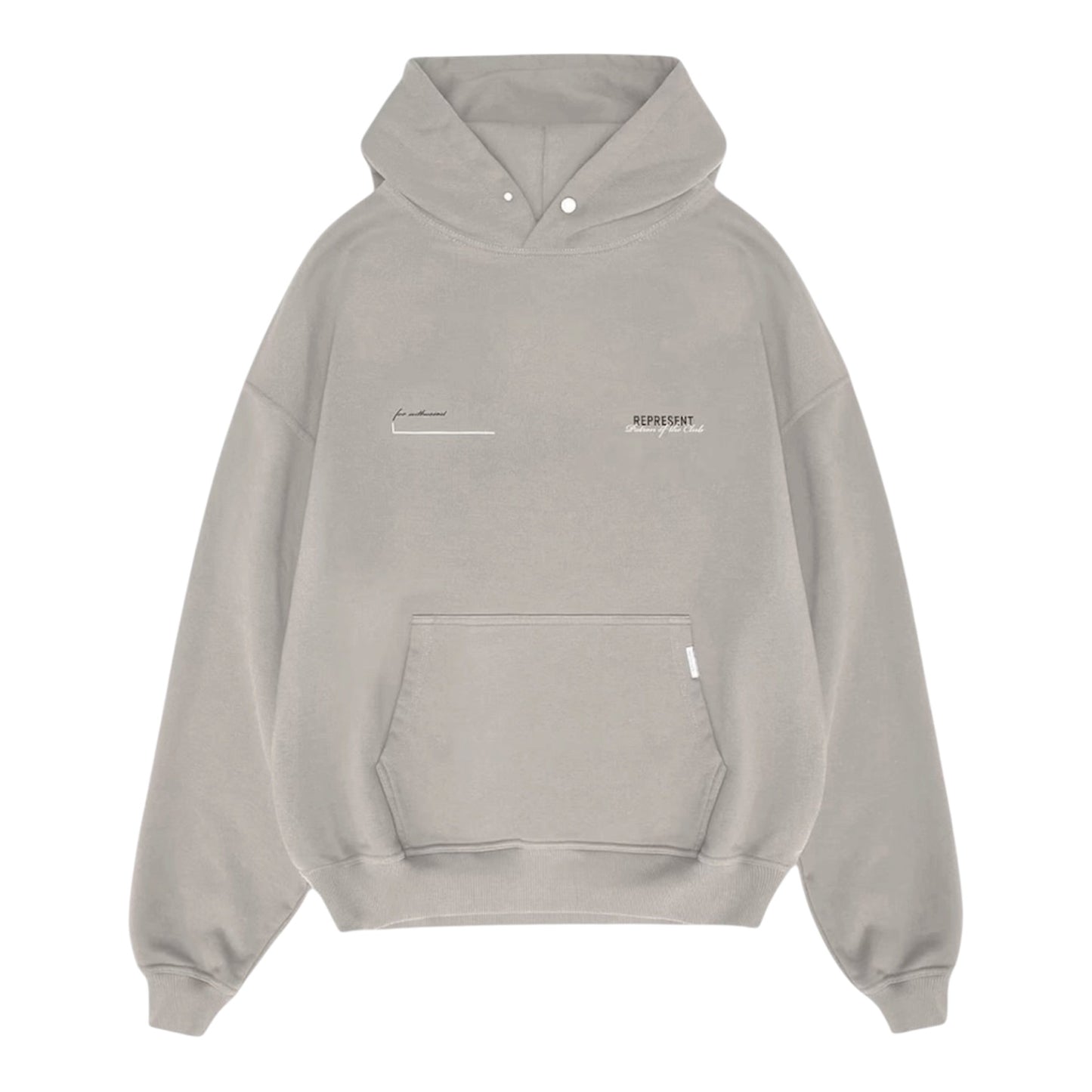 Represent Patron Of The Club Hoodie - Mudstone