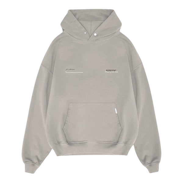 Represent Patron Of The Club Hoodie - Mudstone