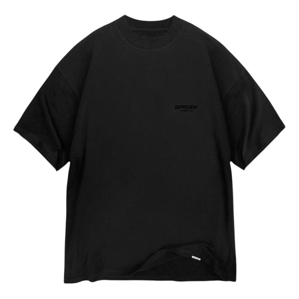 Represent Owners Club Flocked T-Shirt - Black