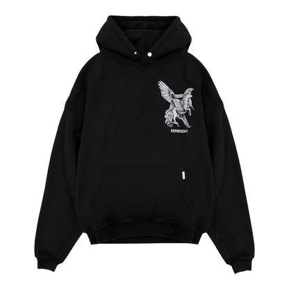 Represent Elegance In Motion Hoodie - Jet Black