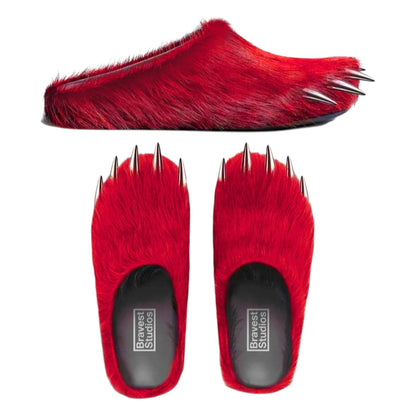 Bear Claw Mules Red