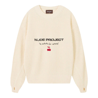 Nude Project Jersey Wavy Blanco Crema