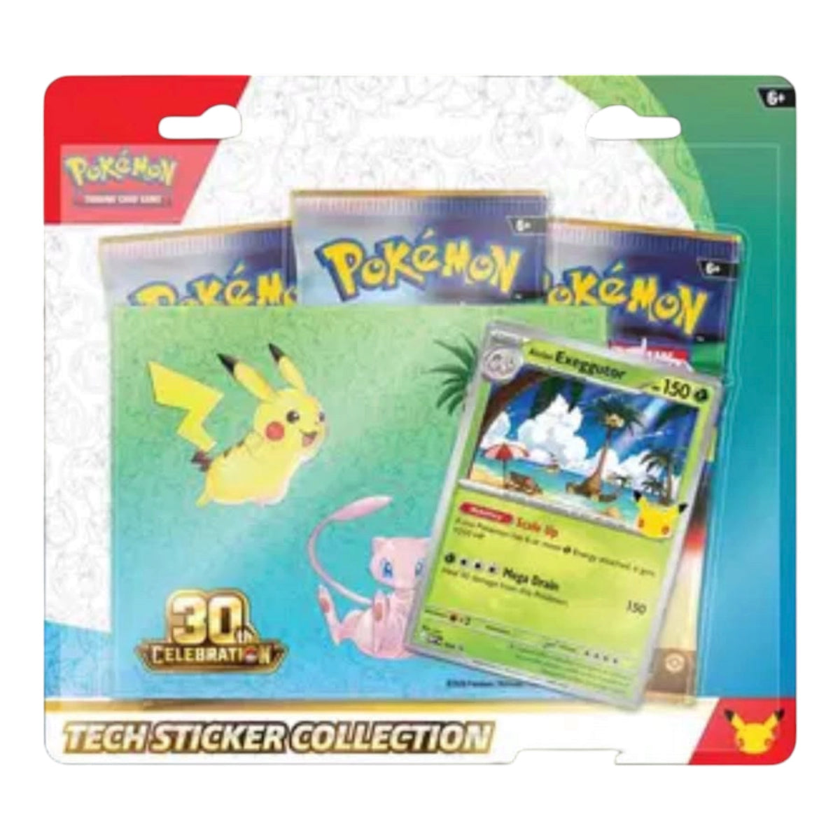 Pokemon 30th Celebration Tech Sticker Collection [Alolan Exeggutor]