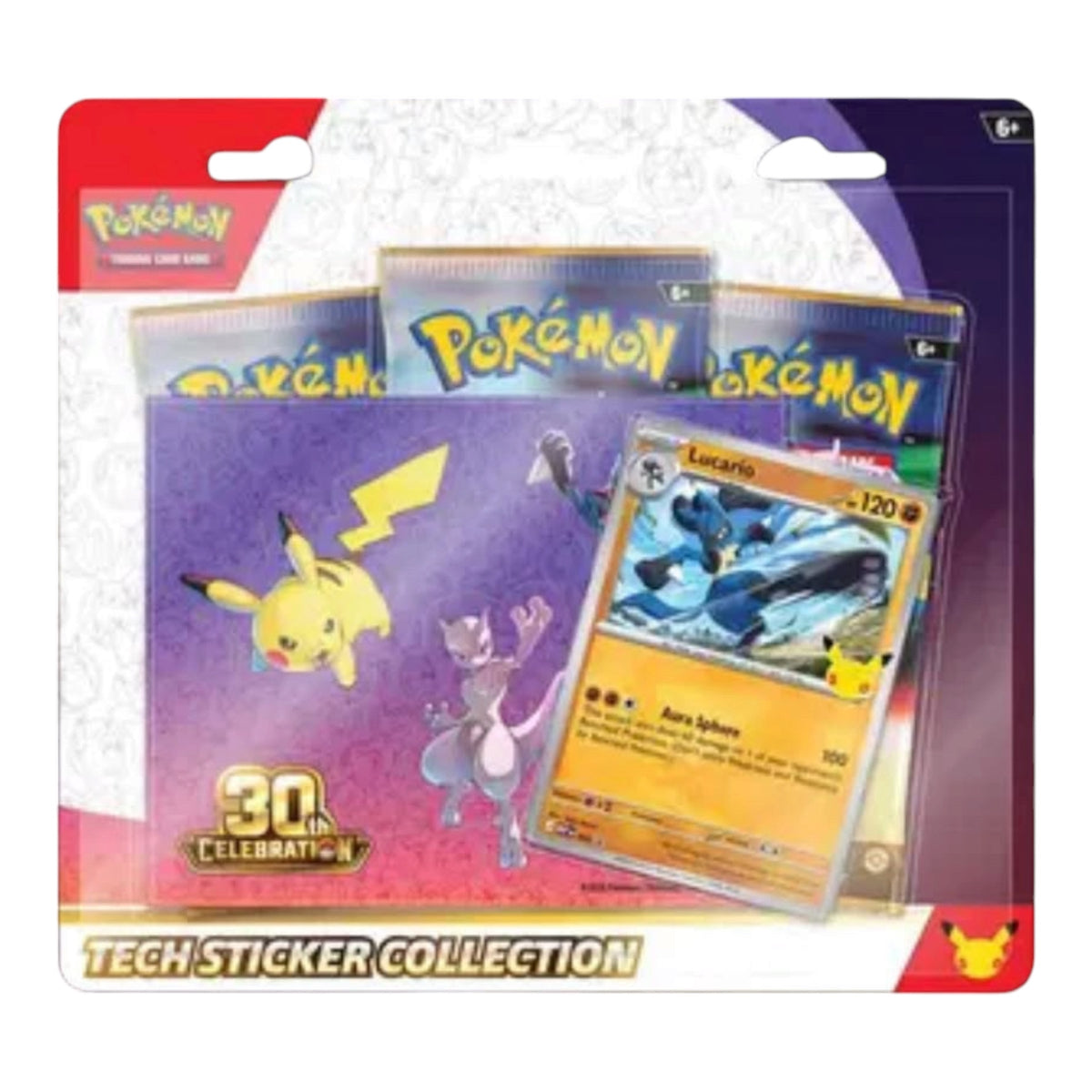 Pokemon 30th Celebration Tech Sticker Collection [Lucario]