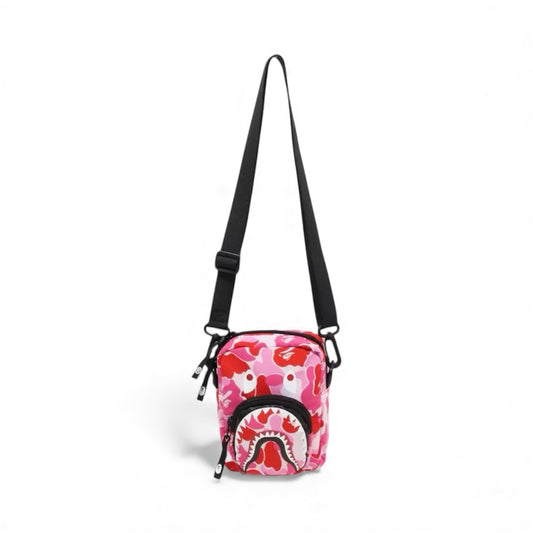 Bape ABC Camo Shark Mini Bag Pink