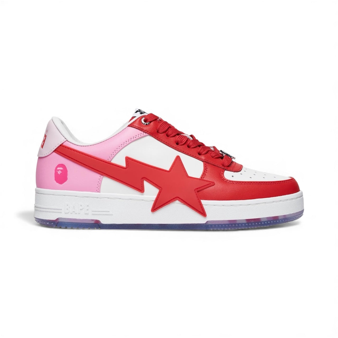 A Bathing Ape Bape Sta OS White Pink Red