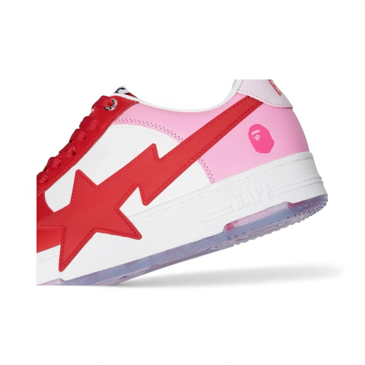 A Bathing Ape Bape Sta OS White Pink Red
