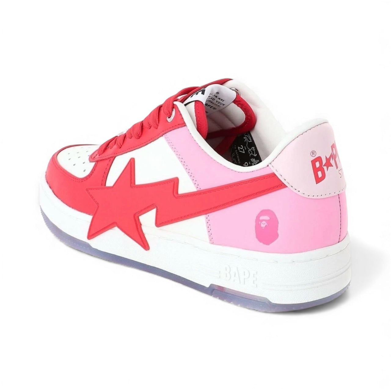 A Bathing Ape Bape Sta OS White Pink Red