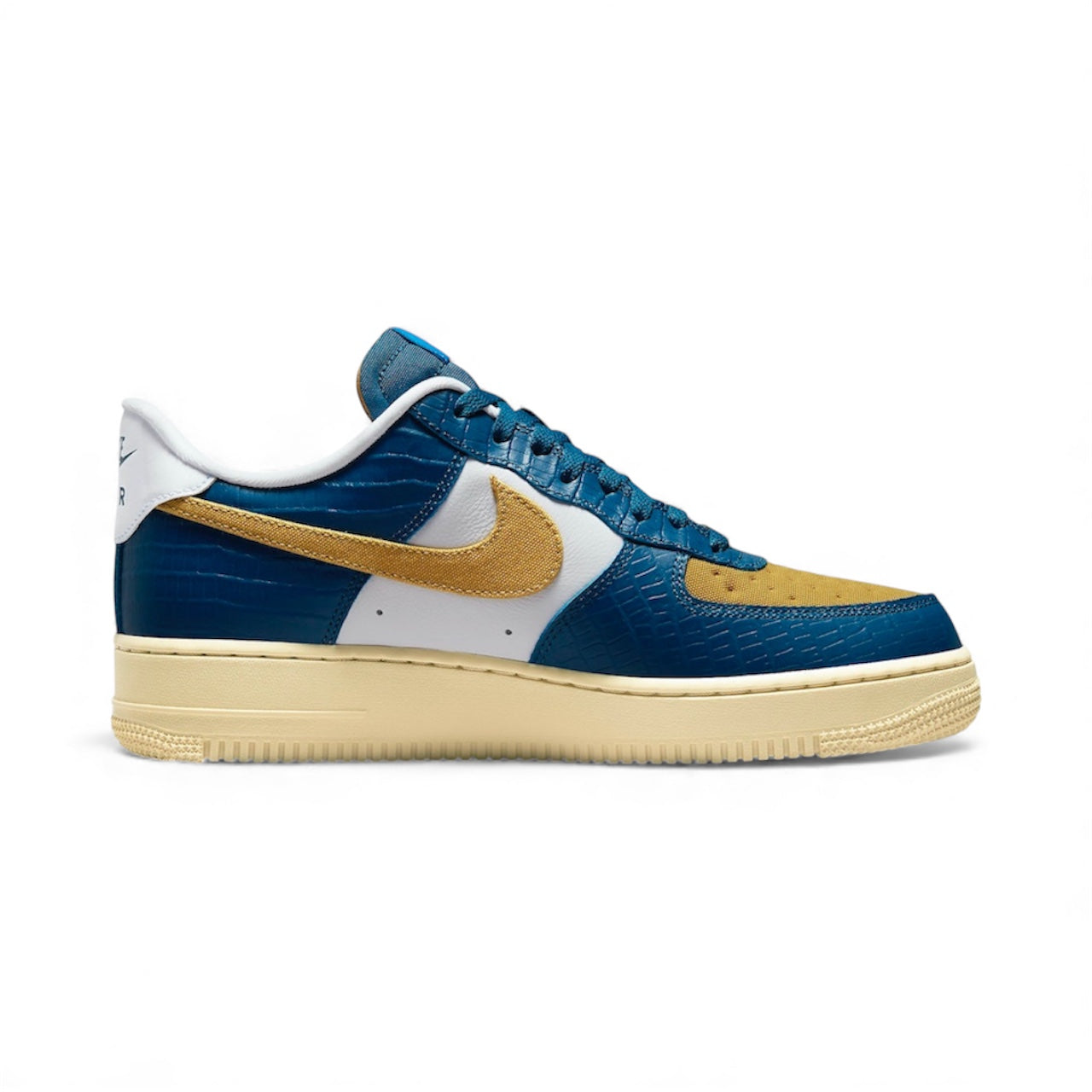 Nike Air Force 1 Low SP Undefeated 5 On It Blue Yellow Croc