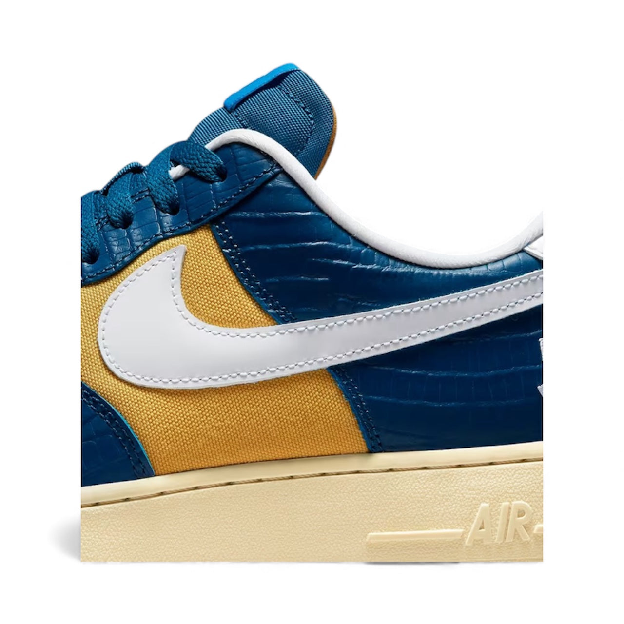 Nike Air Force 1 Low SP Undefeated 5 On It Blue Yellow Croc