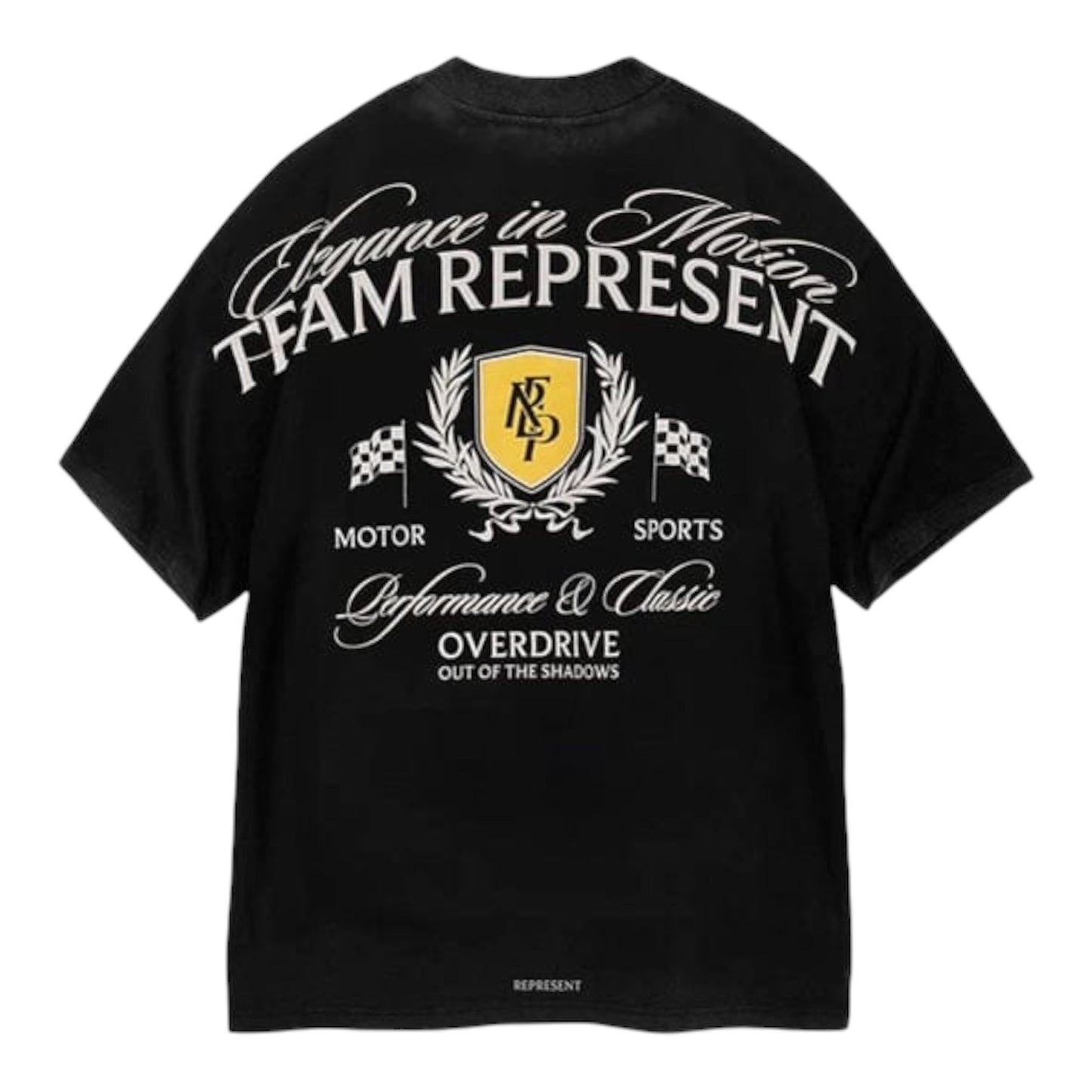 Represent Crest T-Shirt Vintage Black