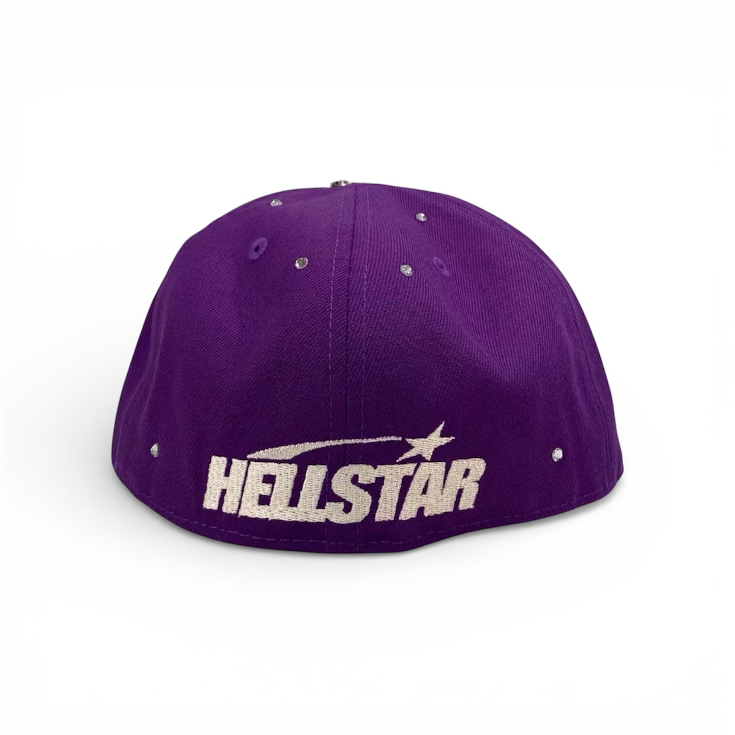 Hellstar OG Logo Rhinestones 59Fifty Fitted Hat Purple