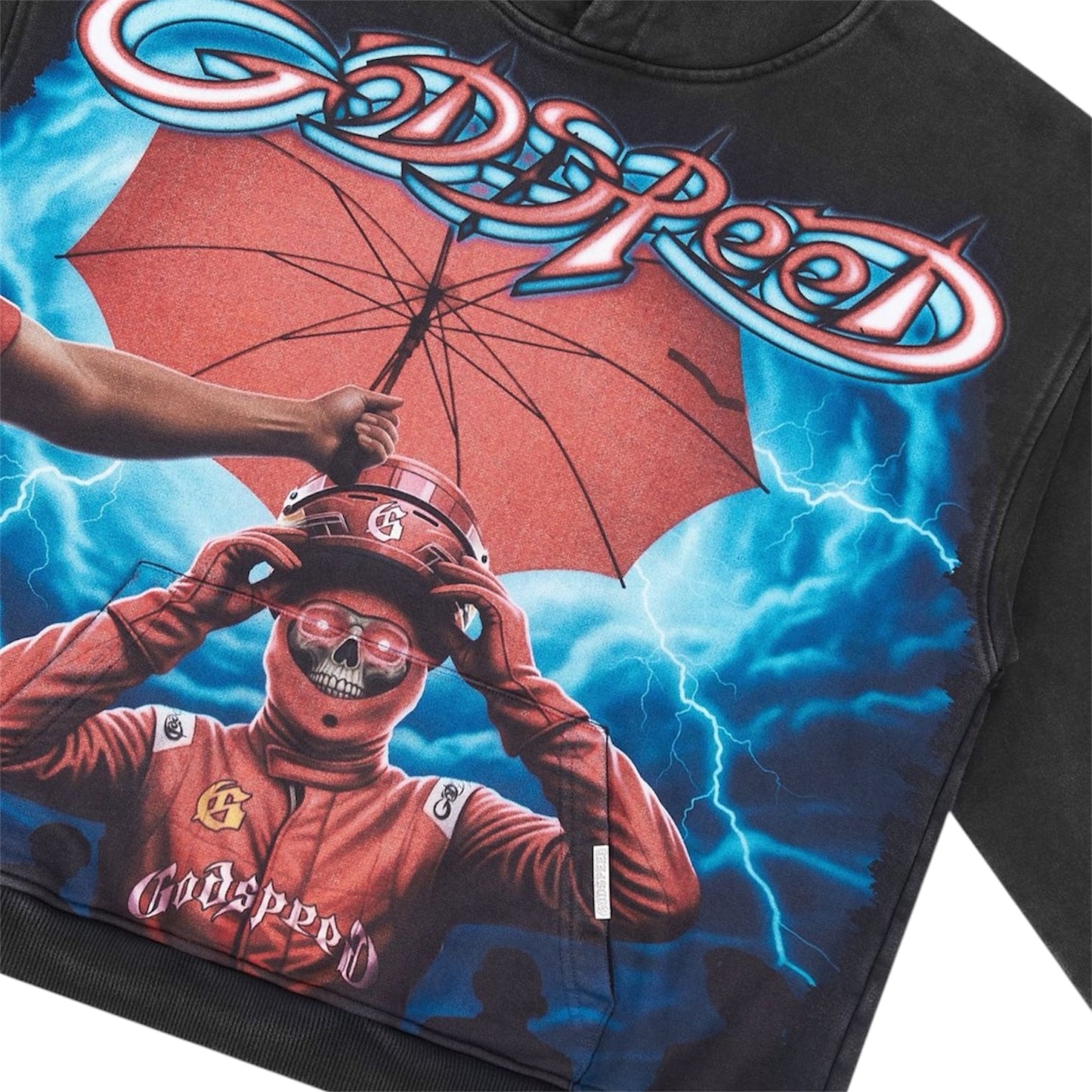 Hoodie Godspeed Supreme Reign Black Wash