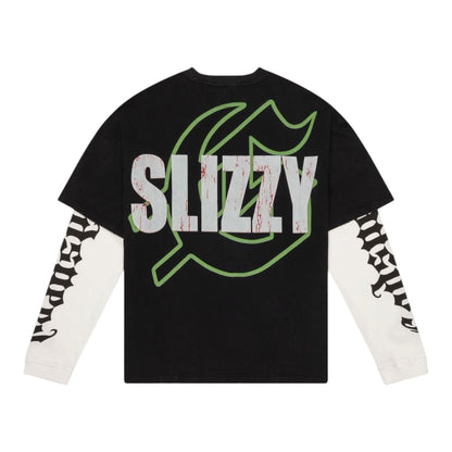 Long Sleeve Layered Godspeed Agyal Black Wash