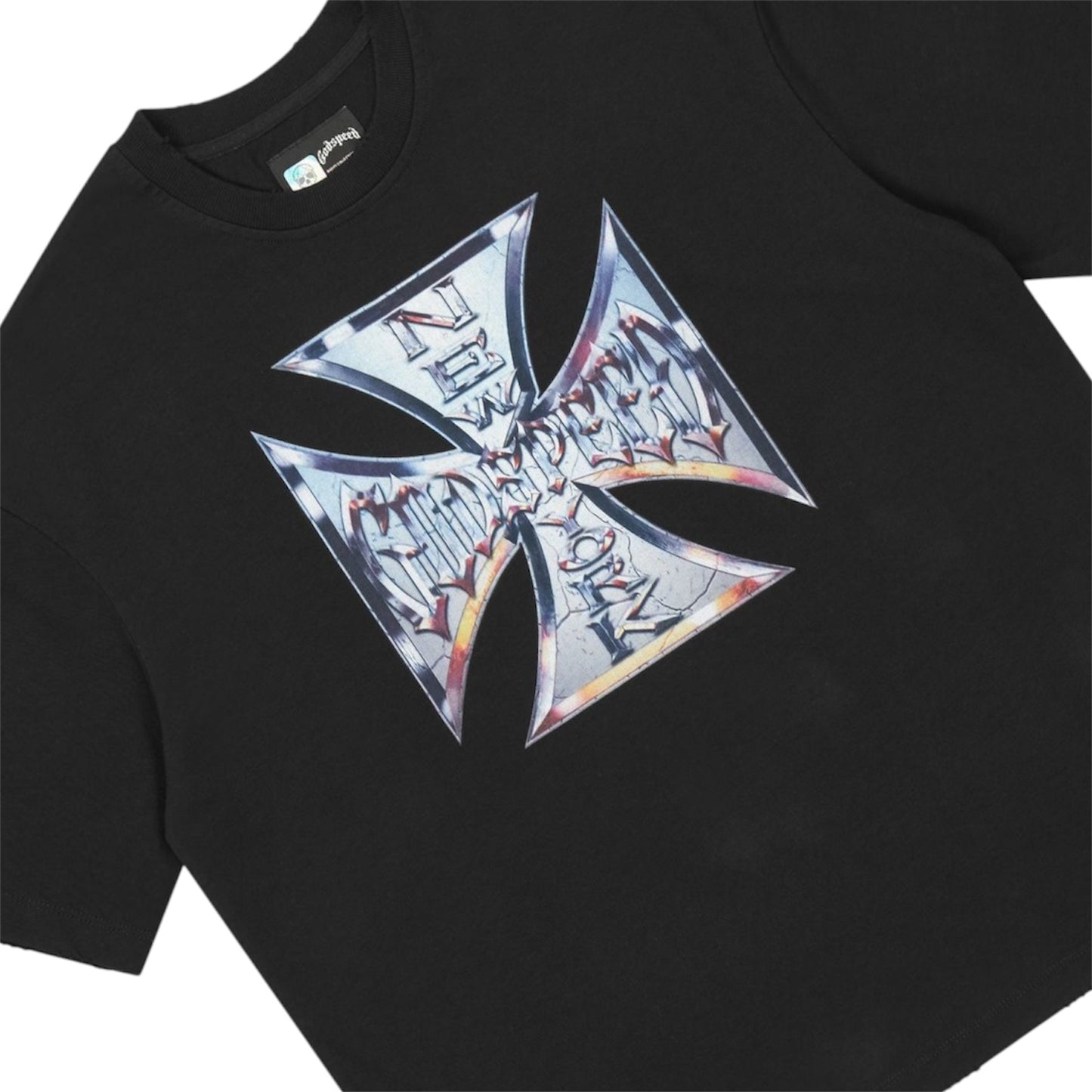 T-Shirt Godspeed Chrome Motto Black