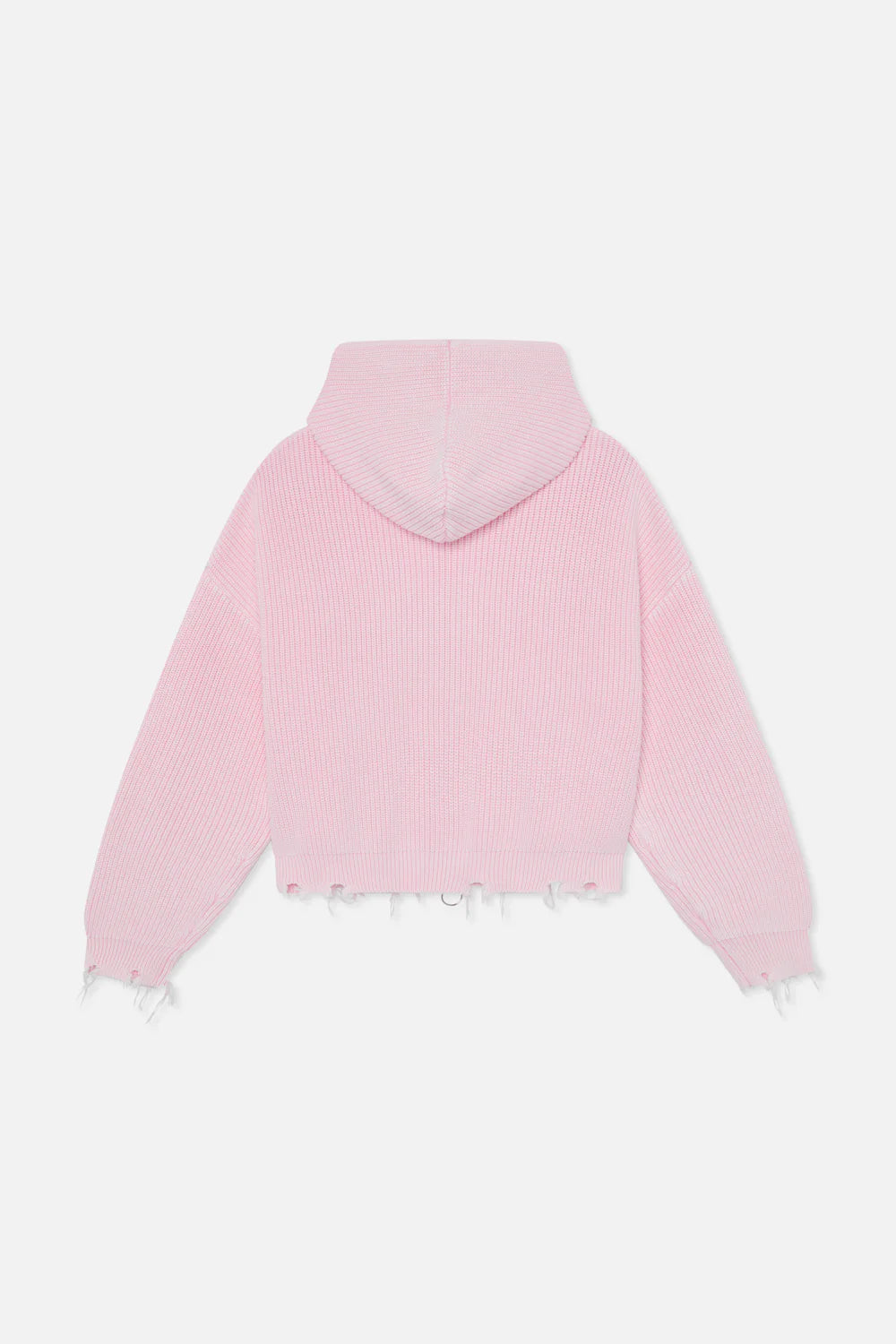 New Light Pink Buzz Knit Zipper Scuffers