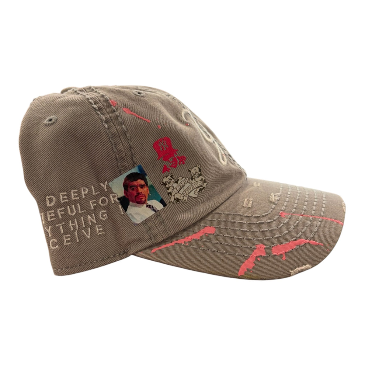 Hat Yoshi Custom Grey — 2